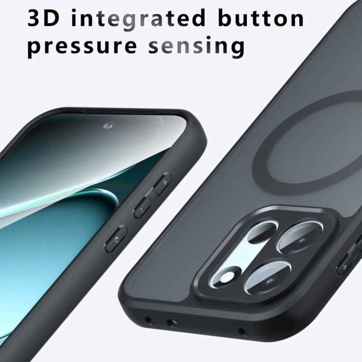Защитный чехол Deexe Matte Skin with MagSafe для OnePlus Nord 6 / Nord CE6 - Transparent / Black (411925H) Защитный чехол Deexe Matte Skin with MagSafe для OnePlus Nord 6 / Nord CE6 - Transparent / Black: фото 12 из 12