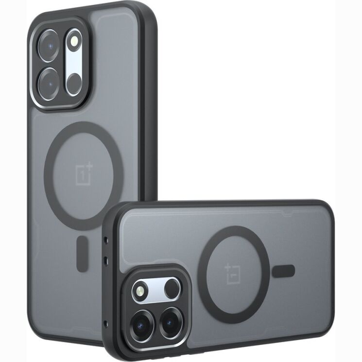 Защитный чехол Deexe Matte Skin with MagSafe для OnePlus Nord 6 / Nord CE6 - Transparent / Black (411925H) Защитный чехол Deexe Matte Skin with MagSafe для OnePlus Nord 6 / Nord CE6 - Transparent / Black: фото 2 из 12