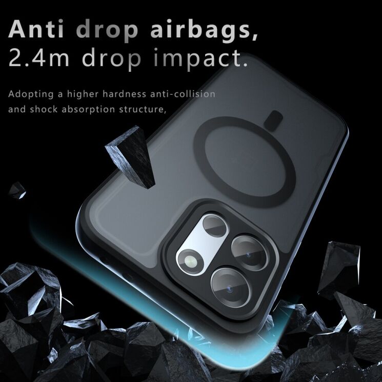Защитный чехол Deexe Matte Skin with MagSafe для OnePlus Nord 6 / Nord CE6 - Transparent / Black (411925H) Защитный чехол Deexe Matte Skin with MagSafe для OnePlus Nord 6 / Nord CE6 - Transparent / Black: фото 5 из 12