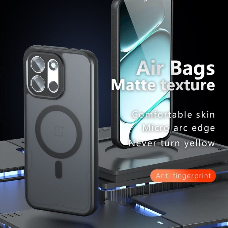 Защитный чехол Deexe Matte Skin with MagSafe для OnePlus Nord 6 / Nord CE6 - Transparent / Black (411925H) Защитный чехол Deexe Matte Skin with MagSafe для OnePlus Nord 6 / Nord CE6 - Transparent / Black: фото 4 из 12