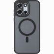 Защитный чехол Deexe Matte Skin with MagSafe для OnePlus Nord 6 / Nord CE6 - Transparent / Black (411925H)