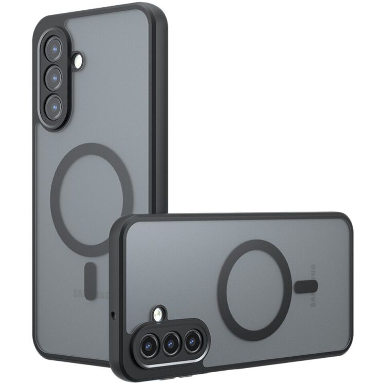 Защитный чехол Deexe Matte Skin with MagSafe для Samsung Galaxy A17 (A175) - Black: фото 1 из 11