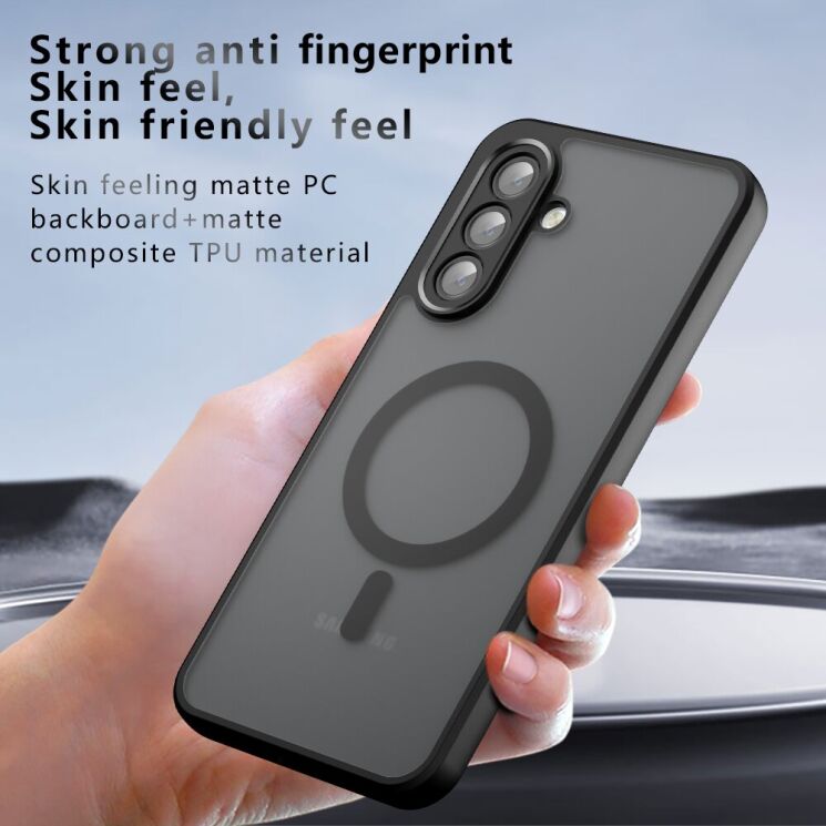 Защитный чехол Deexe Matte Skin with MagSafe для Samsung Galaxy A17 (A175) - Black: фото 7 из 11