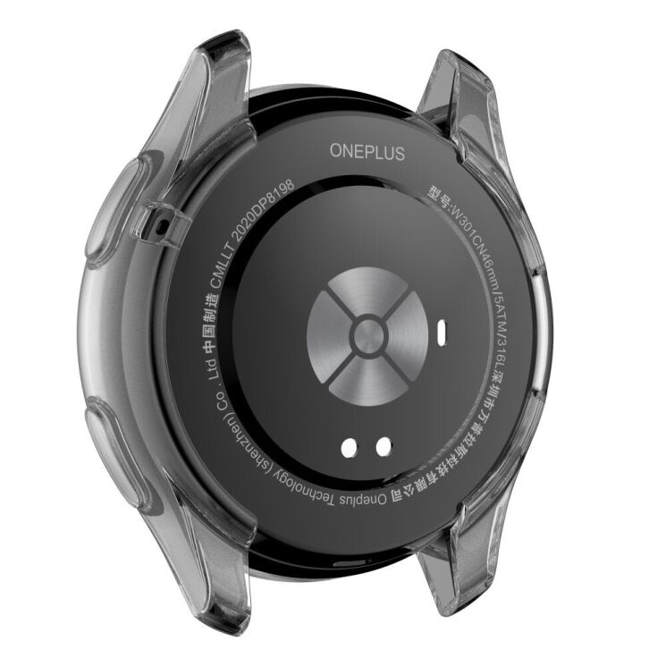 Захисний чохол Deexe Protective Frame для OnePlus Watch - Transparent: фото 3 з 9