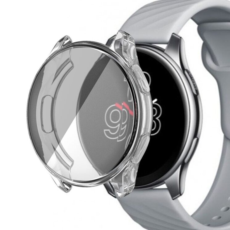 Захисний чохол Deexe Protective Frame для OnePlus Watch - Transparent: фото 2 з 9