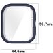 Защитный чехол Deexe Protective Frame для Xiaomi Redmi Watch 5 - Midnight Blue (374001MB). Фото 7 из 7