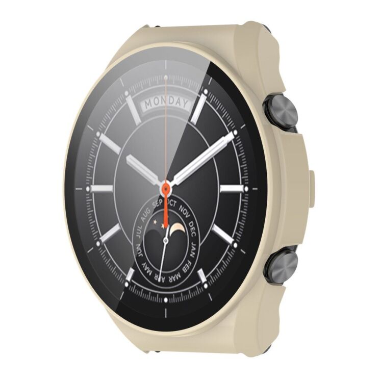 Защитный чехол Deexe Protective Frame для Xiaomi Watch S1 - Ivory White: фото 4 из 9