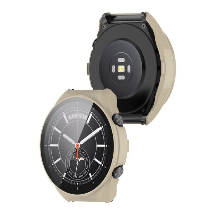 Защитный чехол Deexe Protective Frame для Xiaomi Watch S1 - Ivory White: фото 5 из 9