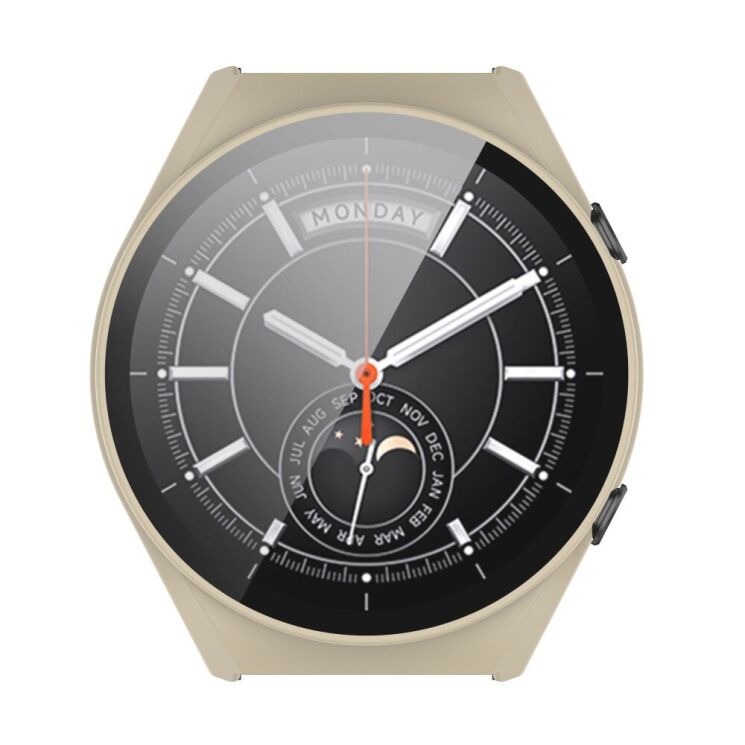 Защитный чехол Deexe Protective Frame для Xiaomi Watch S1 - Ivory White: фото 2 из 9