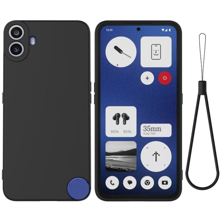 Защитный чехол Deexe Silicone Case для Nothing CMF Phone 1 - Black: фото 1 из 8