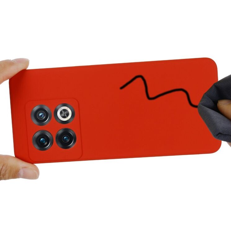 Защитный чехол Deexe Silicone Case для OnePlus 10 Pro - Red: фото 5 из 10