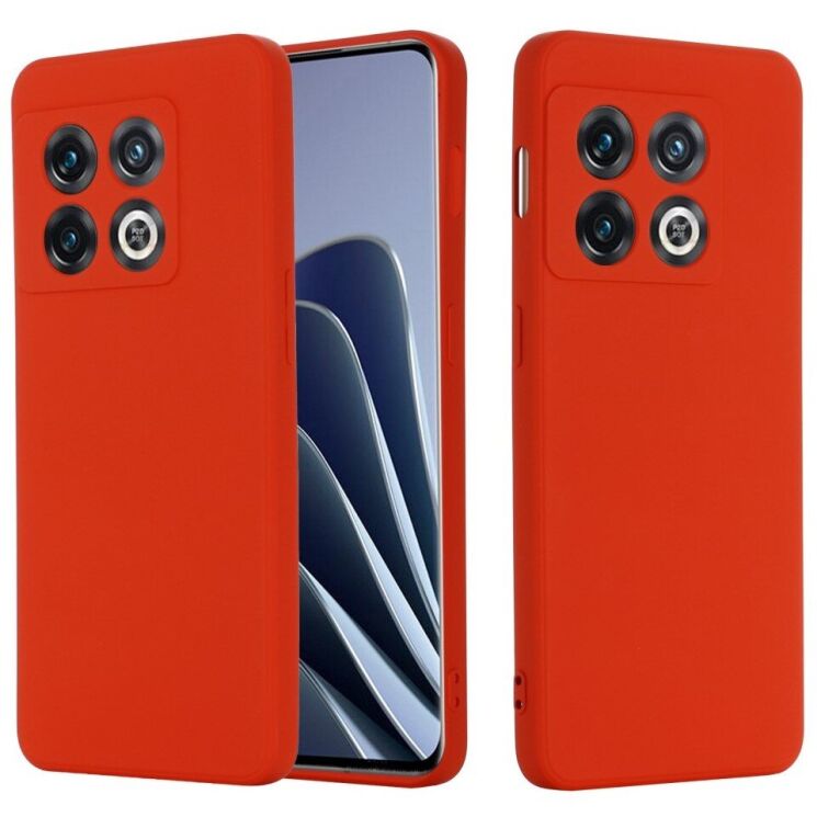 Защитный чехол Deexe Silicone Case для OnePlus 10 Pro - Red: фото 2 из 10