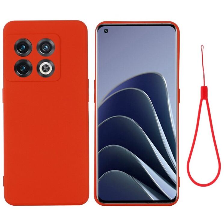 Защитный чехол Deexe Silicone Case для OnePlus 10 Pro - Red: фото 1 из 10