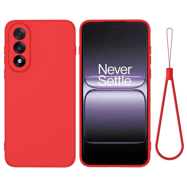 Захисний чохол Deexe Silicone Case для OnePlus Nord 5 / Ace 5 Ultra - Red: фото 1 з 8