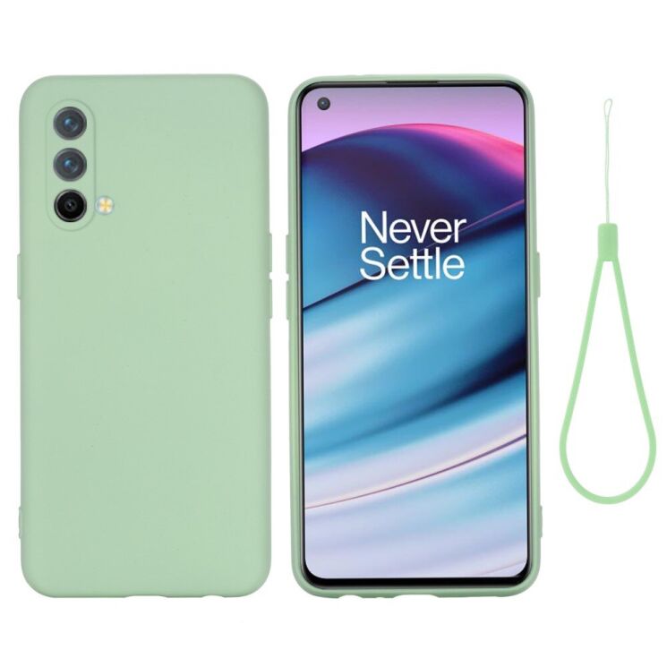 Защитный чехол Deexe Silicone Case для OnePlus Nord CE - Green: фото 2 из 7
