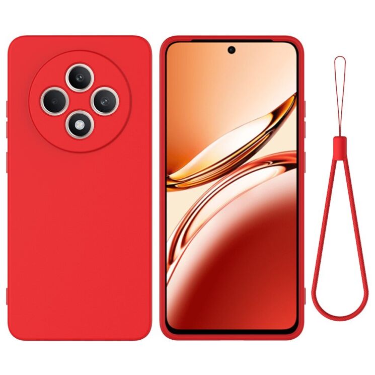 Защитный чехол Deexe Silicone Case для OPPO Reno 12 F/FS - Red: фото 1 из 8