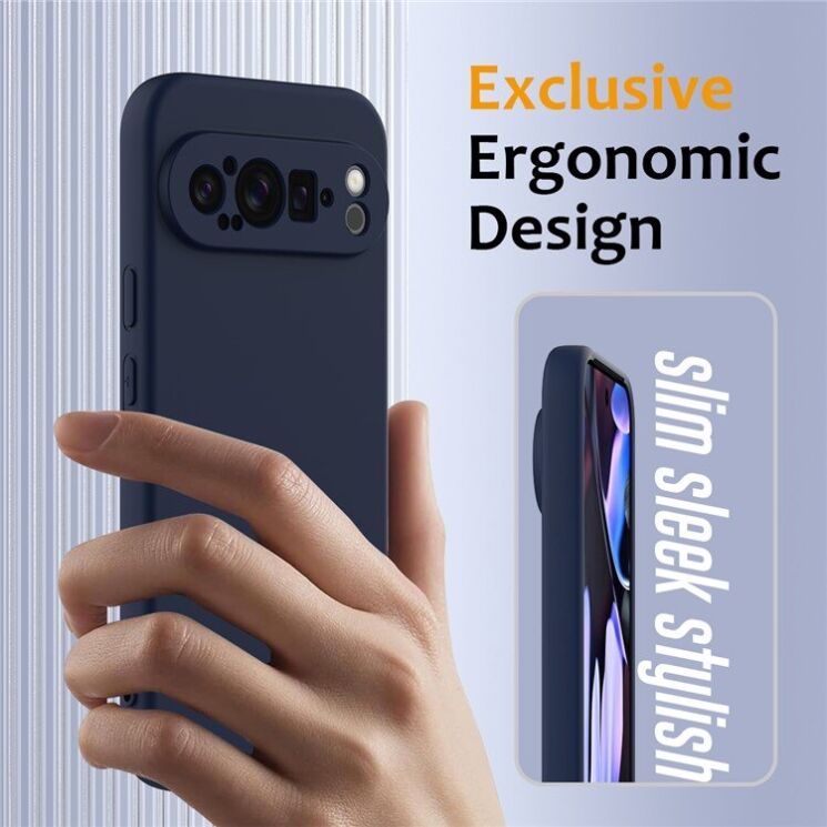 Защитный чехол Deexe Silicone Case with MagSafe для Google Pixel 9 Pro XL - Dark Green: фото 5 из 9