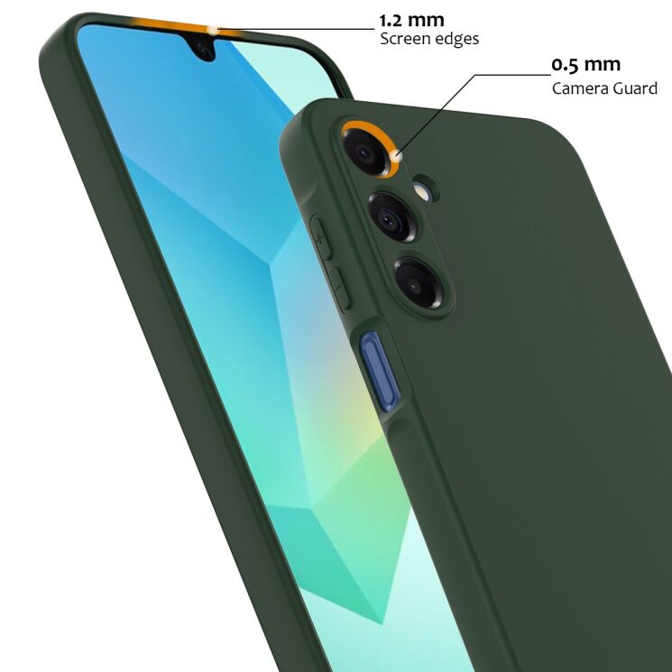 Защитный чехол Deexe Silicone Case with MagSafe для Samsung Galaxy A16 (A165) - Black: фото 6 из 8
