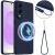 Защитный чехол Deexe Silicone Case with MagSafe для Samsung Galaxy S25 Edge (S937) - Dark Blue: фото 1 из 9