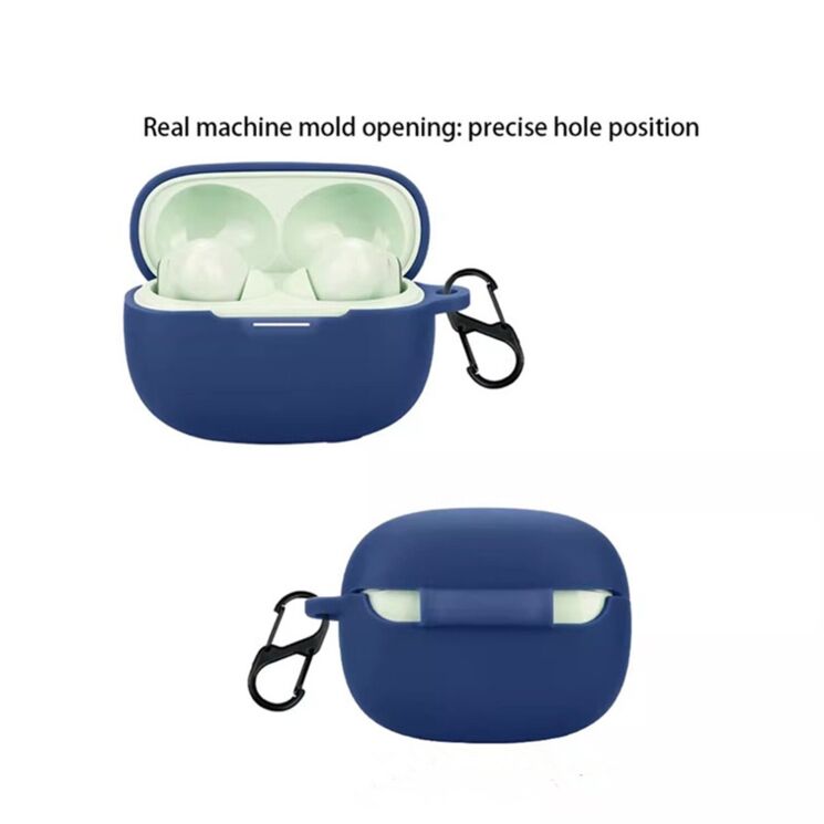 Захисний чохол Deexe Silicone Sleeve для Xiaomi Redmi Buds 8 Pro - Dark Blue: фото 5 з 8