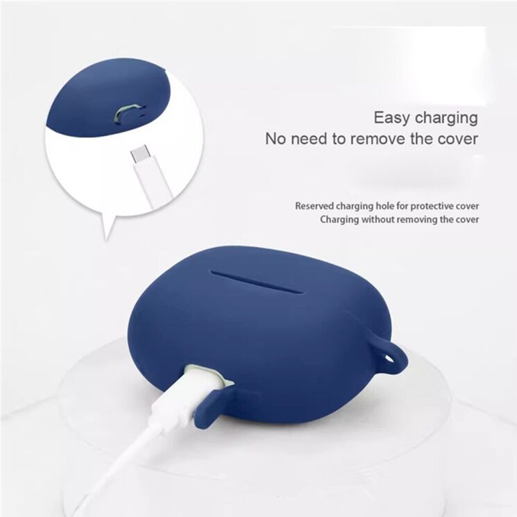 Захисний чохол Deexe Silicone Sleeve для Xiaomi Redmi Buds 8 Pro - Dark Blue: фото 2 з 8