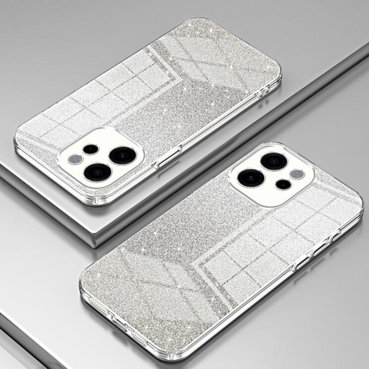 Захисний чохол Deexe Sparkles Cover для OPPO Reno 15 F/FS - Transparent: фото 2 з 7