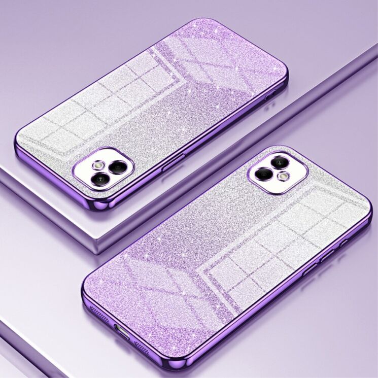 Защитный чехол Deexe Sparkles Cover для Samsung Galaxy A05 (A055) - Purple: фото 2 из 7