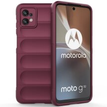 Захисний чохол Deexe Terra Case для Motorola Moto G32 - Wine Red: фото 1 з 7