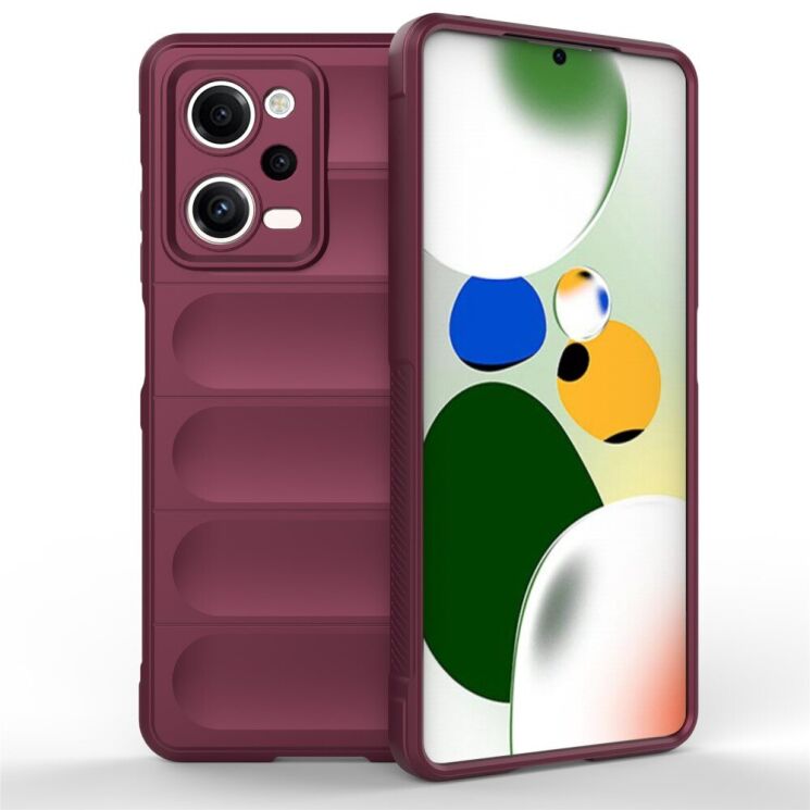 Защитный чехол Deexe Terra Case для Xiaomi Redmi Note 12 Pro 5G - Wine Red: фото 1 из 8