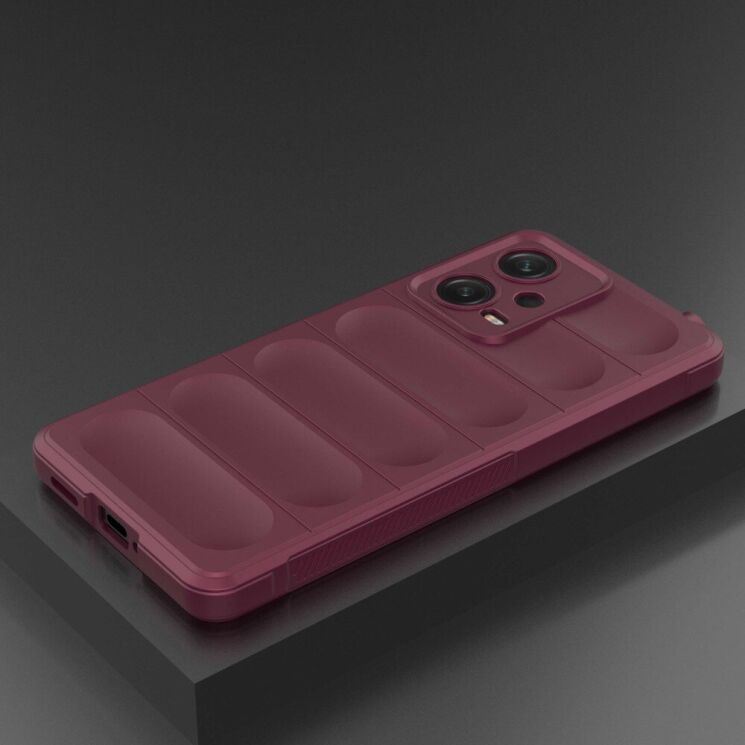 Защитный чехол Deexe Terra Case для Xiaomi Redmi Note 12 Pro 5G - Wine Red: фото 8 из 8