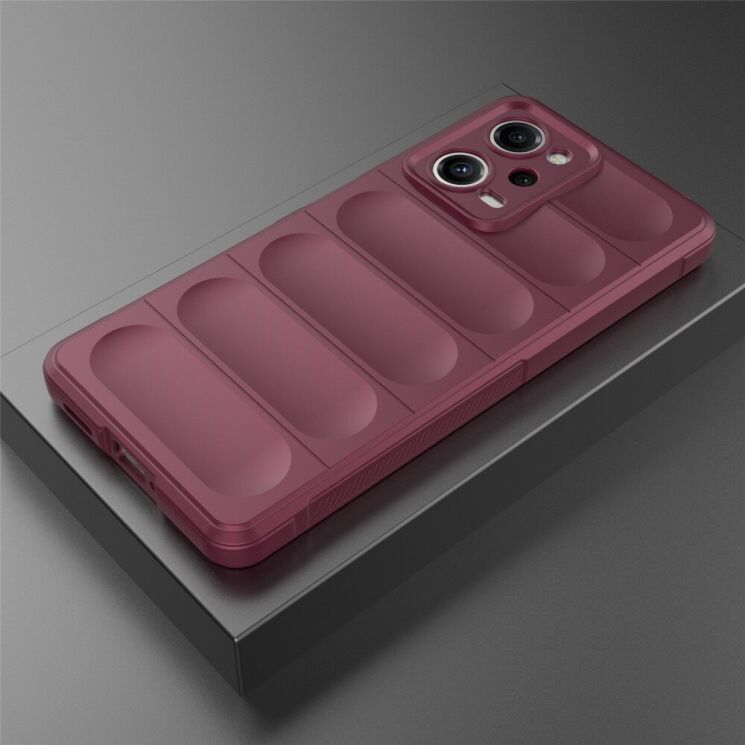 Защитный чехол Deexe Terra Case для Xiaomi Redmi Note 12 Pro 5G - Wine Red: фото 7 из 8