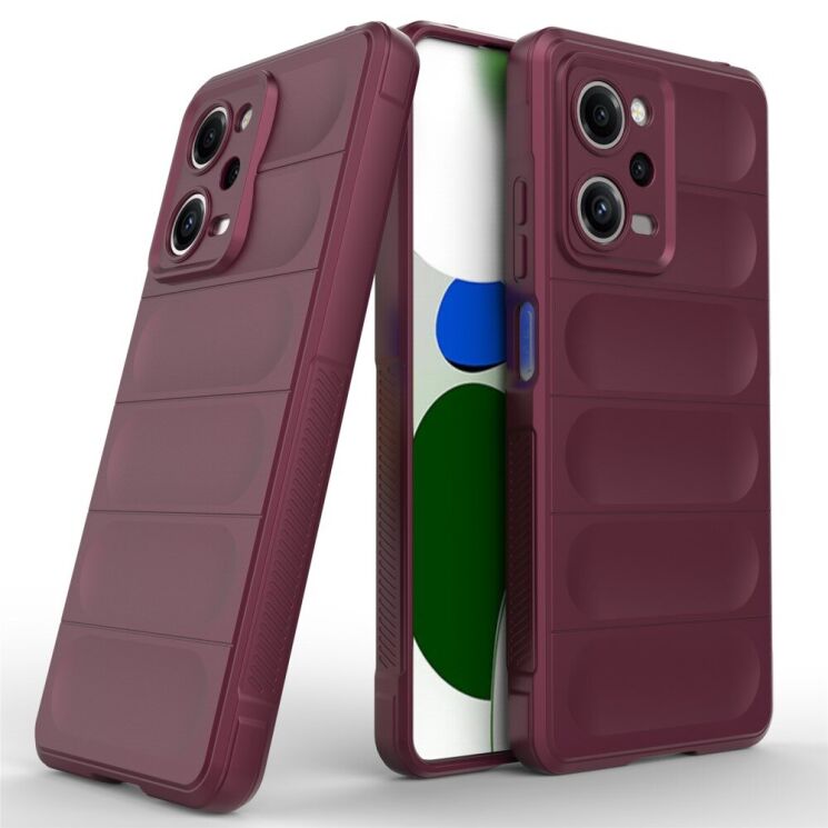 Защитный чехол Deexe Terra Case для Xiaomi Redmi Note 12 Pro 5G - Wine Red: фото 5 из 8