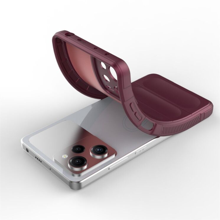 Защитный чехол Deexe Terra Case для Xiaomi Redmi Note 12 Pro 5G - Wine Red: фото 4 из 8