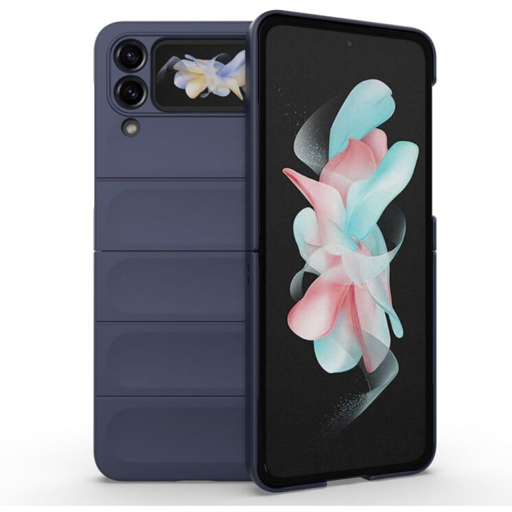 Защитный чехол Deexe Terra Case (FF) для Samsung Galaxy Flip 4 - Dark Blue: фото 4 из 11
