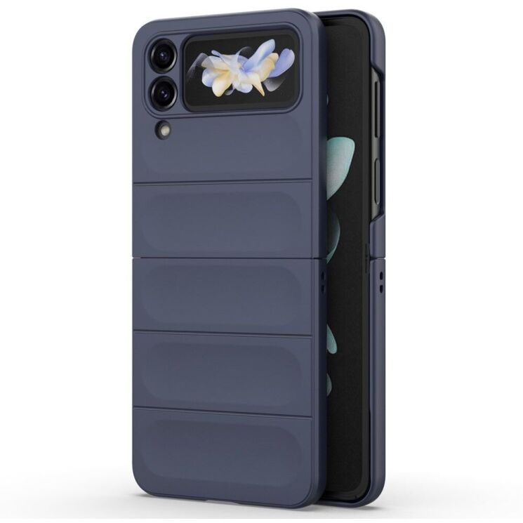 Защитный чехол Deexe Terra Case (FF) для Samsung Galaxy Flip 4 - Dark Blue: фото 1 из 11