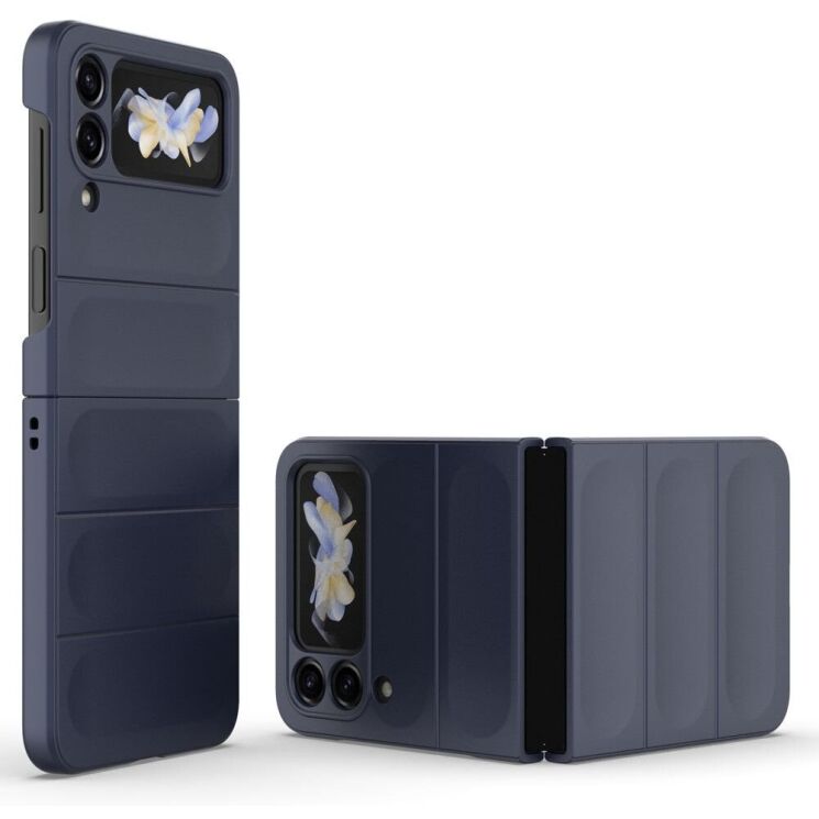 Защитный чехол Deexe Terra Case (FF) для Samsung Galaxy Flip 4 - Dark Blue: фото 3 из 11