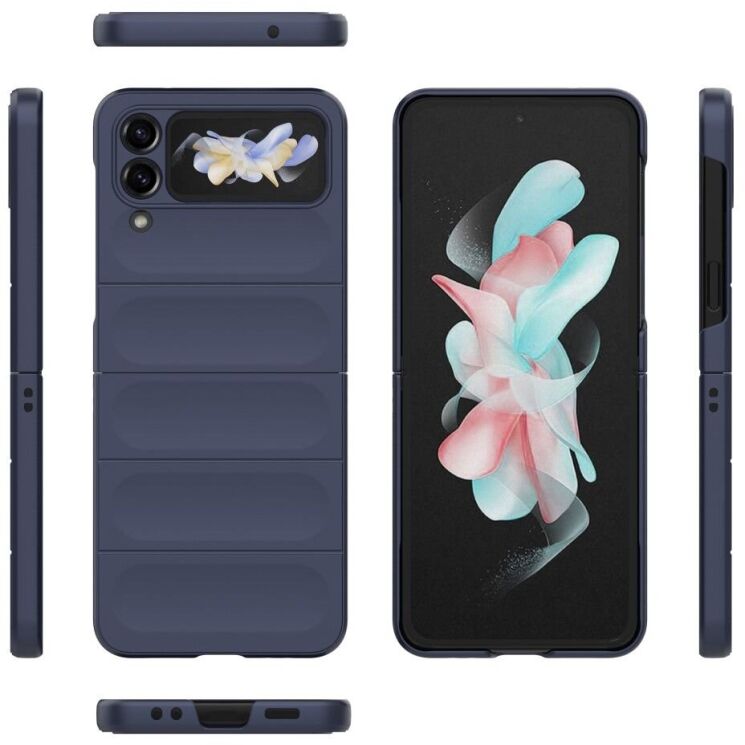 Защитный чехол Deexe Terra Case (FF) для Samsung Galaxy Flip 4 - Dark Blue: фото 5 из 11