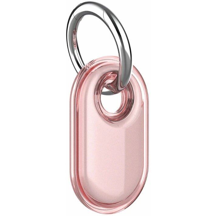 Защитный чехол Deexe Waterproof Crystal для Samsung Galaxy SmartTag 2 - Transparent Pink: фото 1 из 6