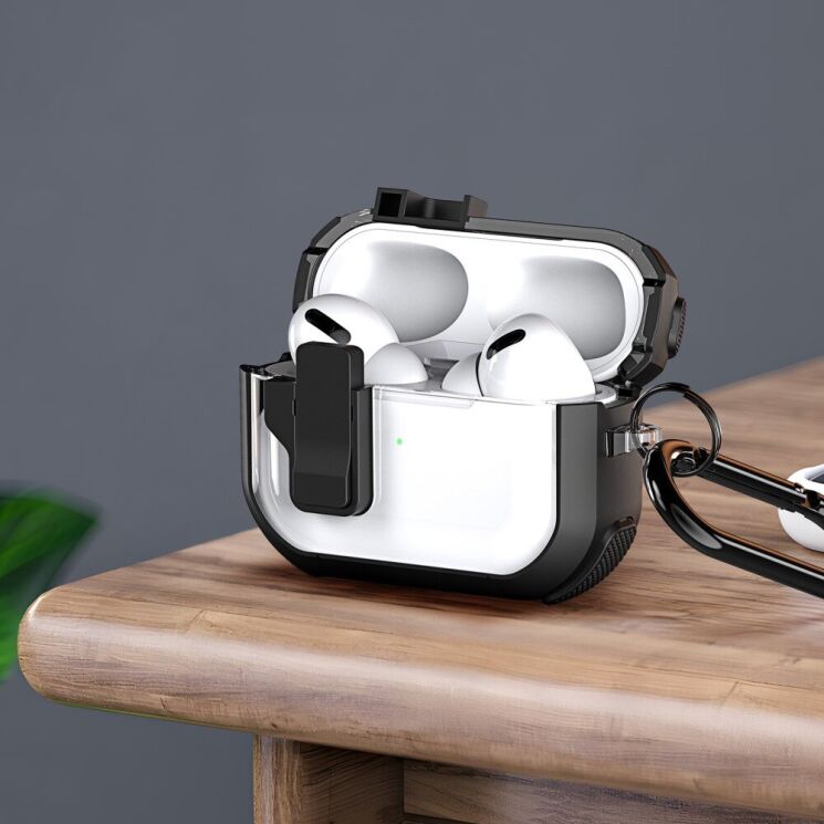 Защитный чехол DUX DUCIS PECN Series для Apple AirPods 4 - Black: фото 8 из 10