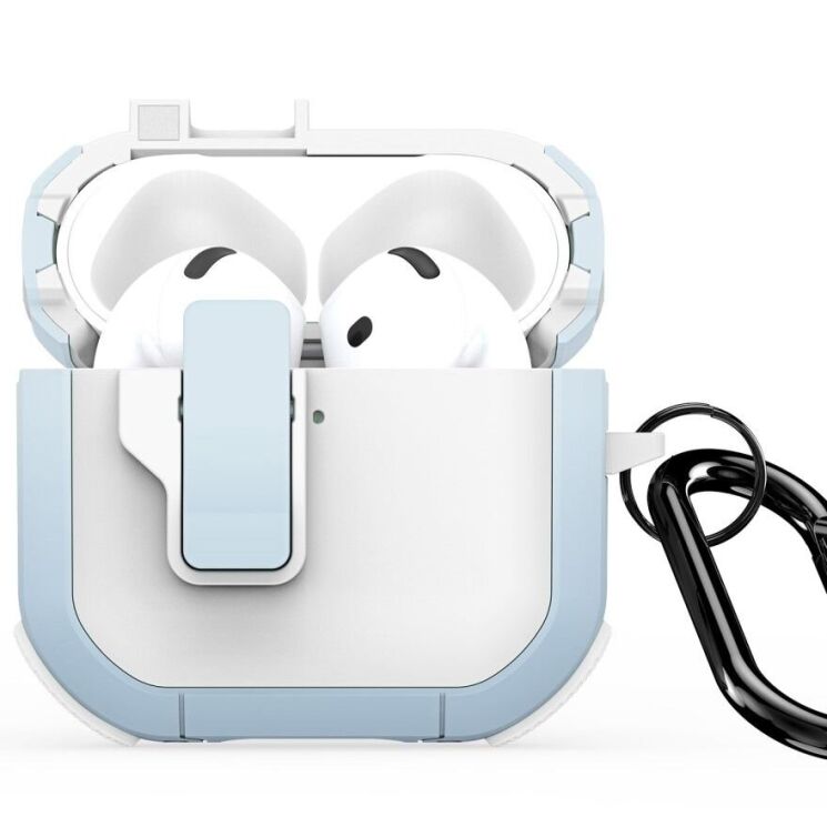 Защитный чехол DUX DUCIS PECP Series для Apple AirPods 4 - White / Blue: фото 2 из 11