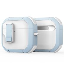 Защитный чехол DUX DUCIS PECP Series для Apple AirPods 4 - White / Blue: фото 1 из 11