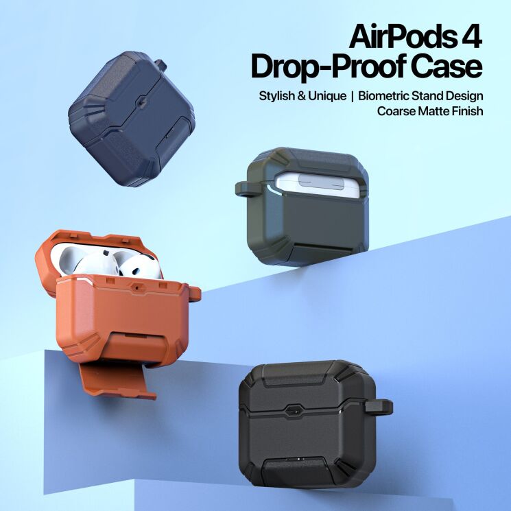 Захисний чохол DUX DUCIS PECS Series для AirPods 4 - Black: фото 4 з 13