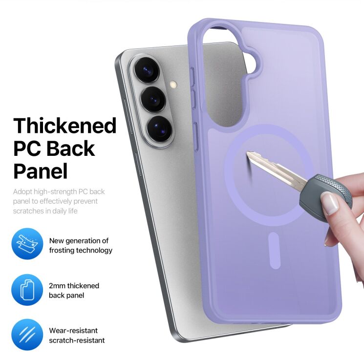 Захисний чохол DUX DUCIS Yind Series MagSafe для Samsung Galaxy S26 Plus - Black: фото 8 з 10