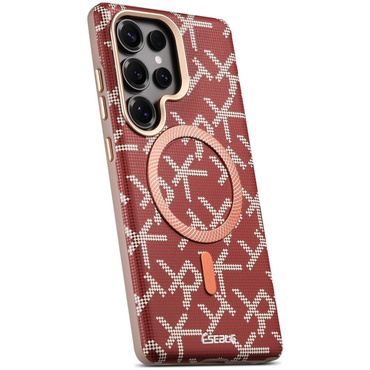 Захисний чохол ESEBLE Letter Pattern Magnetic для Samsung Galaxy S25 Ultra (S938) - Red: фото 3 з 8