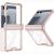 Защитный чехол GKK Airbag Clear Case для Samsung Galaxy Flip 8 - Transparent Pink: фото 1 из 8