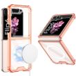 Защитный чехол GKK AirBag Magnetic для Samsung Galaxy Flip 6 - Transparent Orange (357511O)