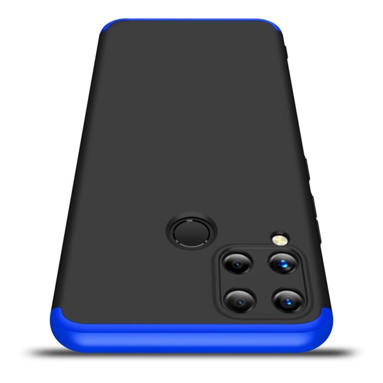 Защитный чехол GKK Double Dip Case для Realme C15 - Black / Blue: фото 5 из 12