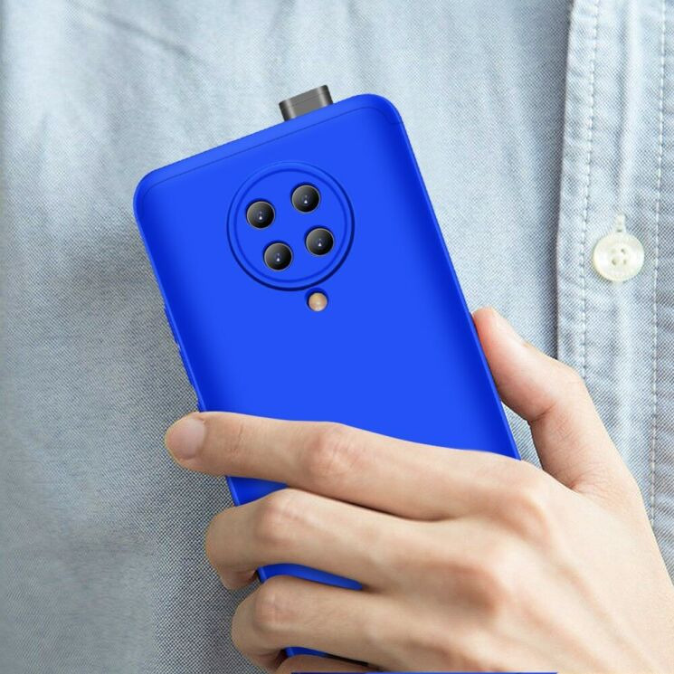 Защитный чехол GKK Double Dip Case для Xiaomi Poco F2 Pro / Redmi K30 Pro - Blue: фото 7 из 8