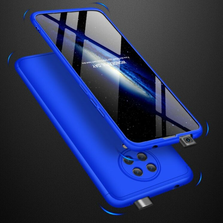 Защитный чехол GKK Double Dip Case для Xiaomi Poco F2 Pro / Redmi K30 Pro - Blue: фото 3 из 8
