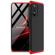 Защитный чехол GKK Double Dip Case для Xiaomi Poco F3 / Redmi K40 / Redmi K40 Pro / Mi 11i - Black / Red: фото 1 из 14